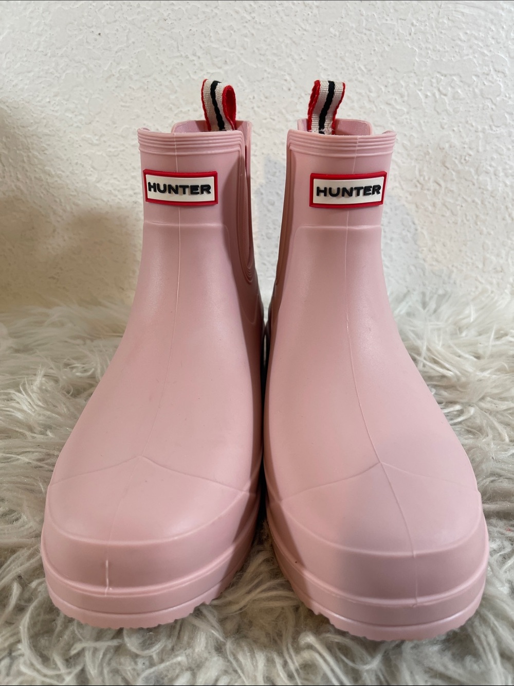 HUNTER Women's Tabitha Waterproof Rain Boot Light Pink Size 10 New - Picture 2 of 11